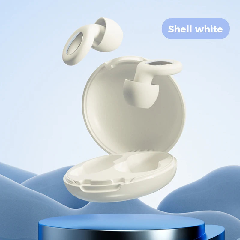 Bouchons d'Oreilles blanc  – Silicone Souple & Réduction de Bruit 25dB – Confort Total