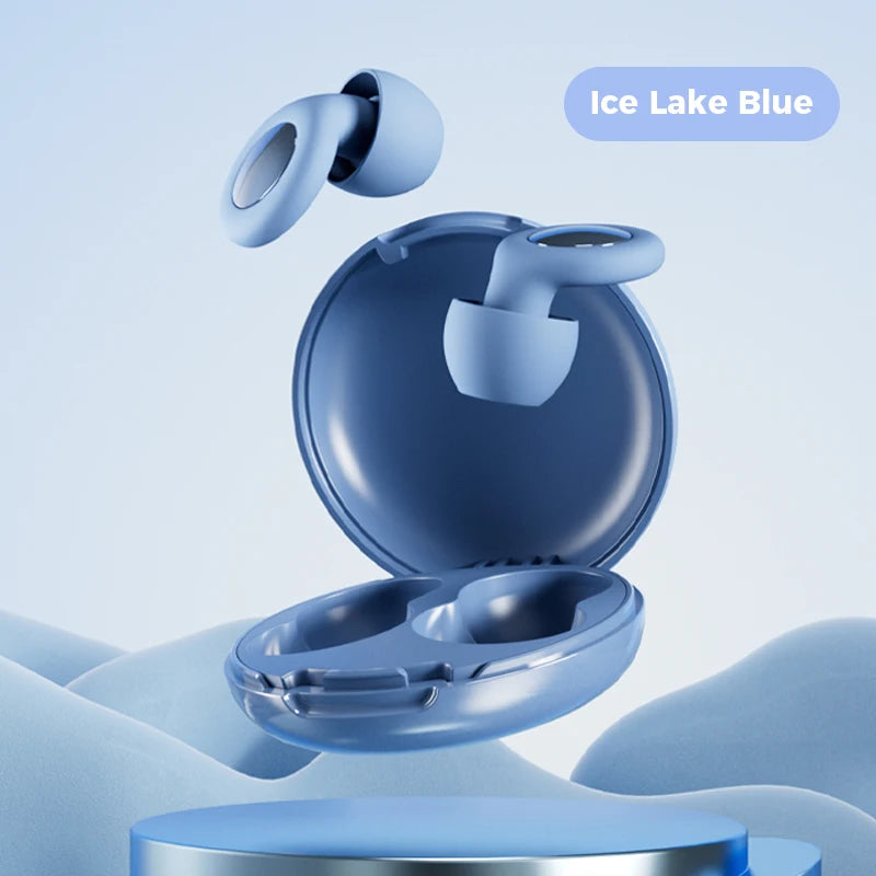 Bouchons d'Oreilles  bleus– Silicone Souple & Réduction de Bruit 25dB – Confort Total