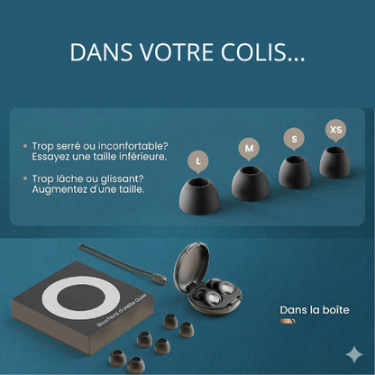 Bouchons d'Oreilles  – Silicone Souple & Réduction de Bruit 25dB – Confort Total